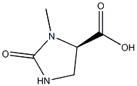 (R)-3-methyl-2-oxoimidazolidine-4-carboxylic acid Struktur