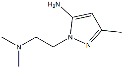 2-(2-二甲胺乙基)-5-甲基-吡唑-3-基胺,,结构式