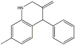 7-METHYL-3-METHYLENE-4-PHENYL-1,2,3,4-TETRAHYDRO-QUINOLINE 结构式