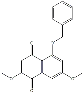 5-BENZYLOXY-2,7-DIMETHOXY-2,3-DIHYDRO-[1,4]NAPHTHOQUINONE 结构式