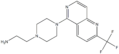 2-(4-[2-(TRIFLUOROMETHYL)-1,6-NAPHTHYRIDIN-5-YL]PIPERAZIN-1-YL)ETHANAMINE