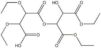 2,3-二羟基丁二酸二乙酯(酒石酸二乙酯), , 结构式