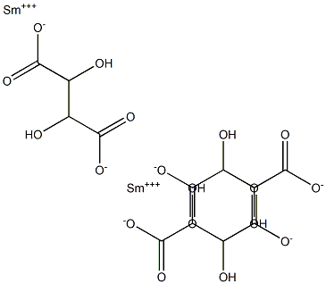Samarium(III) tartrate 化学構造式