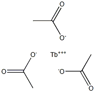 Terbium(III) acetate 化学構造式
