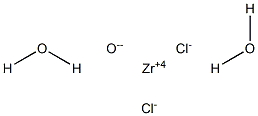 Zirconium oxide dichloride dihydrate Structure