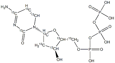 2'-Deoxycytidine 5'-Triphosphate-13C9 Structure