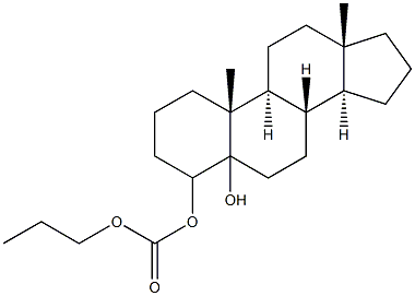 4-雄烯二醇碳酸丙酯 结构式