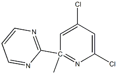 4,6-dichloro-2-methylpyridylpyrimidine 化学構造式