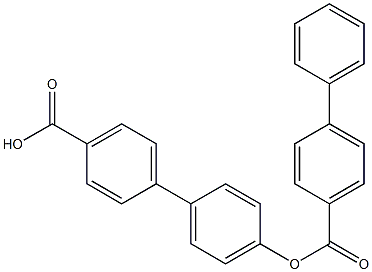 4'-羟基-联苯-4-羧酸对苯基苯甲酸 结构式