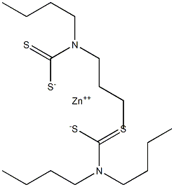 二正丁基二硫代氨基甲酸锌 结构式