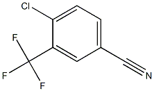 4-chloro-3-trifluoromethyl benzonitrile 化学構造式