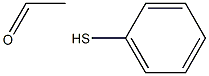 硫酚乙醛, , 结构式