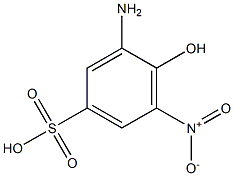 2-氨基-6-硝基苯酚-4-磺酸,,结构式
