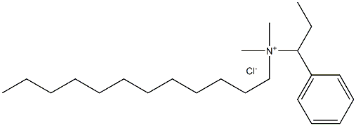 Dodecyl dimethyl ethylbenzyl ammonium chloride Struktur