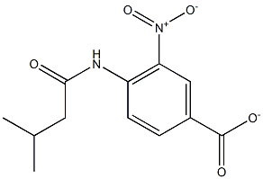 4-丁酰胺基-3-甲基-5-硝基苯甲酸甲酯 结构式