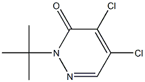 2-tert-Butyl-4,5-dichloro-3-2H-pyridazinone Structure
