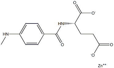 p-Methylaminobenzoylglutamic acid zinc salt
