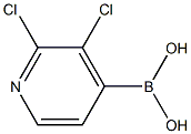 2,3-二氯-4-吡啶硼酸, , 结构式
