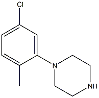 1-(5-氯-2-甲基苯基)哌嗪,,结构式