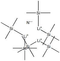 二(三甲基硅烷)氮化锂, , 结构式