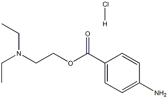 4-aminobenzoic acid 2- (diethylamino) ethyl ester hydrochloride Struktur