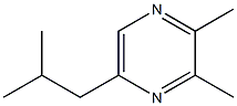 2,3-Dimethyl-5-isobutylpyrazine 化学構造式