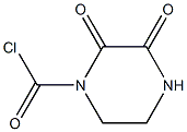 Dioxo-piperazine carbonyl chloride Struktur