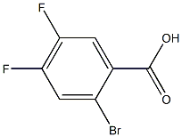 2-溴-4,5-二氟苯甲酸,,结构式