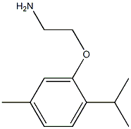 2-(5-methyl-2-propan-2-yl-phenoxy)ethanamine 化学構造式