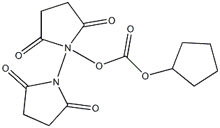 环戊基-N-琥珀酰亚胺基碳酸酯 结构式
