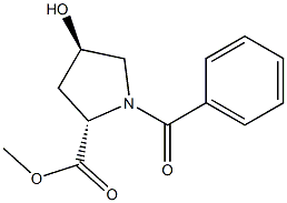 反-1-苯甲酰-4-羟基-L-脯氨酸甲酯,,结构式