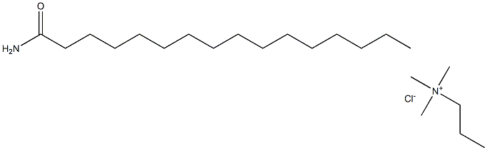 Cetyl amide propyl trimethyl ammonium chloride Structure