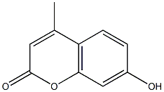 7-hydroxy-4-methyl coumarin 化学構造式