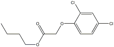 2,4-二氯苯氧基乙酸正丁基酯 结构式