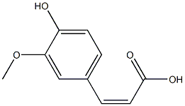 CIS-FERULICACID 化学構造式