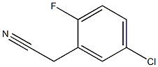 5-氯-2-氟苯乙腈 结构式