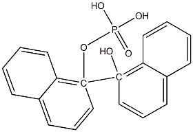 R-(-)-1,1'-联萘酚磷酸酯 结构式