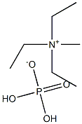 Methyl triethyl ammonium dihydrogen phosphate Struktur