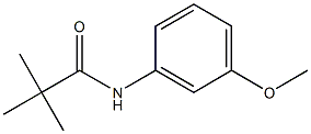 3-(三甲基乙酰氨基)苯甲醚, , 结构式