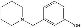 3-(1-哌啶甲基)苯酚, , 结构式