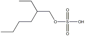 2-乙基己基硫酸钠,,结构式