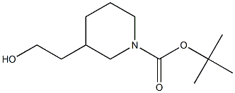 N-BOC-3-piperidineethanol Structure