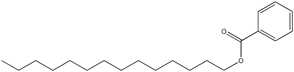苯甲酸十四醇酯, , 结构式