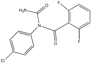 对氯苯基-2,6-二氟苯甲酰基脲 结构式