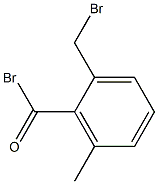 2-bromomethyl-6-methylbenzoyl bromide 化学構造式