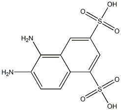 1,2-二氨基萘-5,7-双磺酸,,结构式