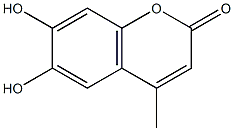 4-甲基-6,7-二羟基香豆素,,结构式