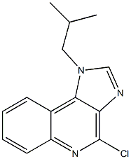 4-氯-1-(2-甲基丙基)-1H-咪唑并[4,5-C]喹啉, , 结构式