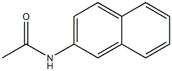 N-Acetyl-2-naphthylamin
 化学構造式