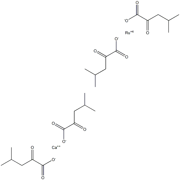 Ruthenium-ketoleucine calcium salt Structure